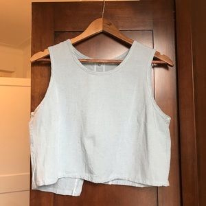 Linen Open Back Top